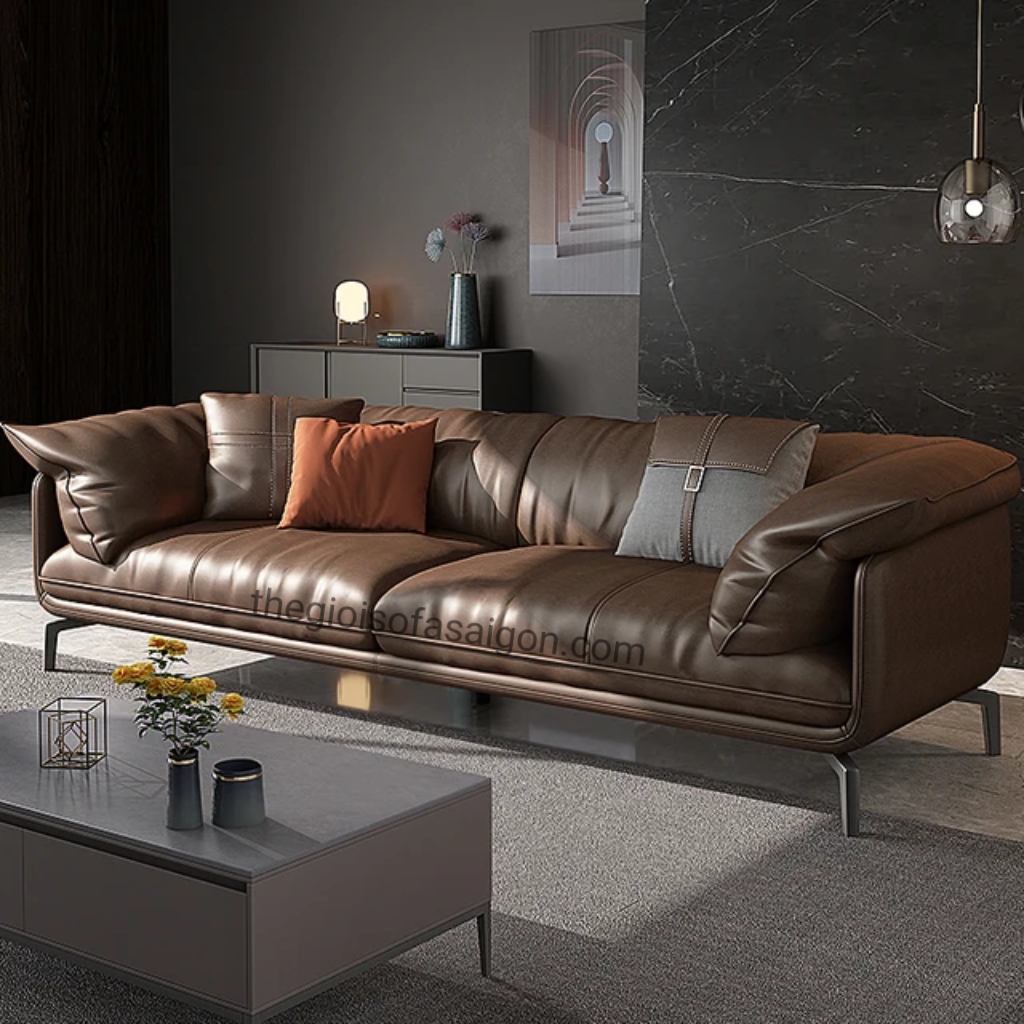 sofa da bò cao cấp giá rẻ chất lượng